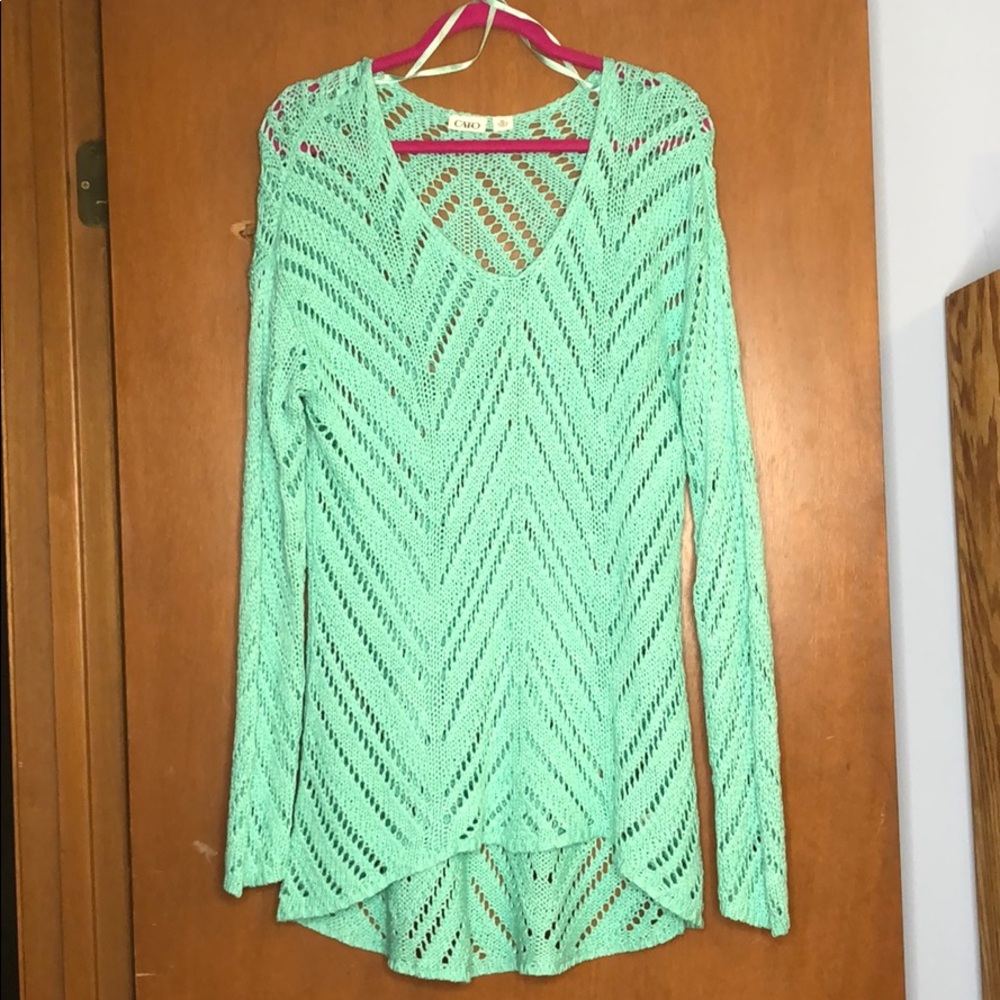 Teal blue sweater from CATO